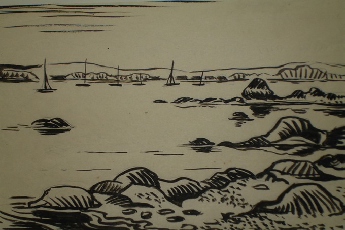 "Ebbe"  Massachusetts (Pen & Ink) 1928