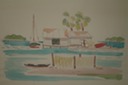 Fishing Camp  (Pen & Ink & Watercolor) 1940-50's