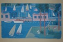 Old Sarasota City Pier  (Watercolor) 1940-50's