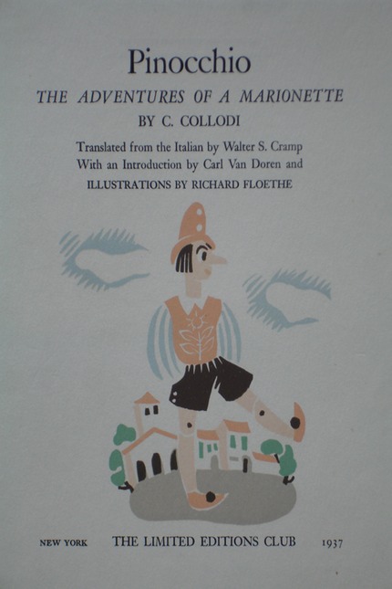 Pinocchio  Series of Illusts.  1937  The Limited Editions Club
