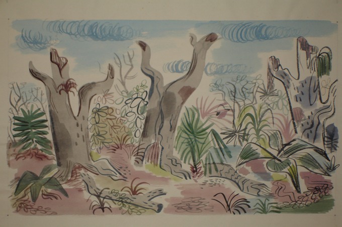 Florida Jungle 2  (Watercolor) 1940-50's