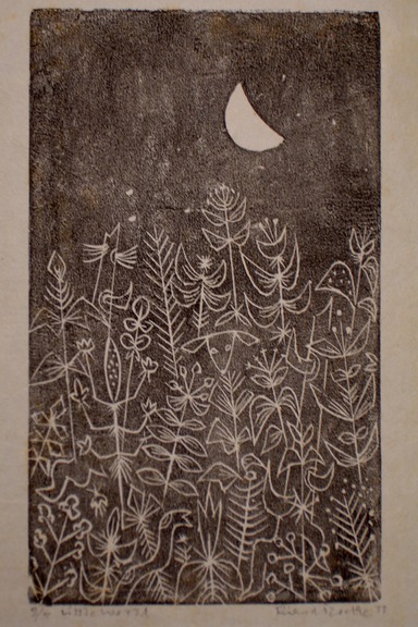 Little World (Woodcut) 1977