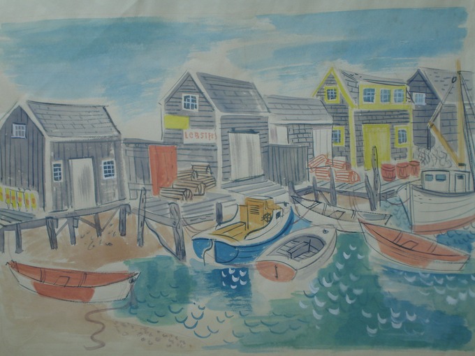 Martha's Vineyard #1 (Watercolor)  1956-57