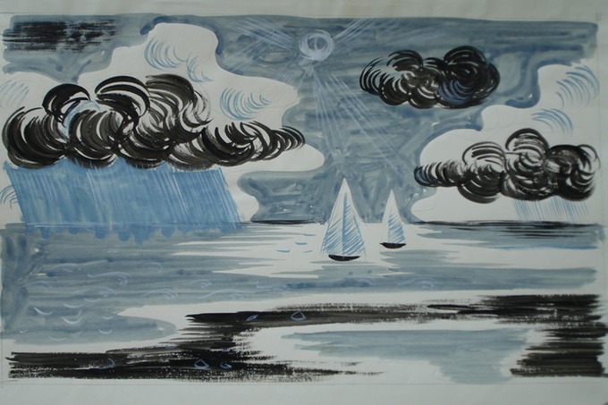 Martha's Vineyard #13 (Watercolor) 1956-57