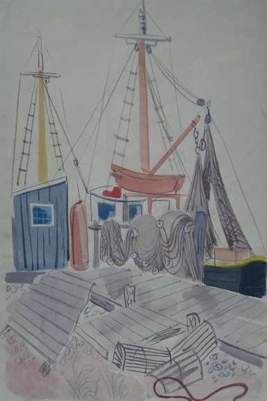 Martha's Vineyard #6 (Watercolor) 1956-57