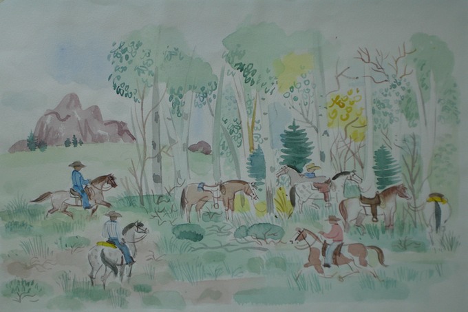 Saddle-Up (Watercolor) 1957-59